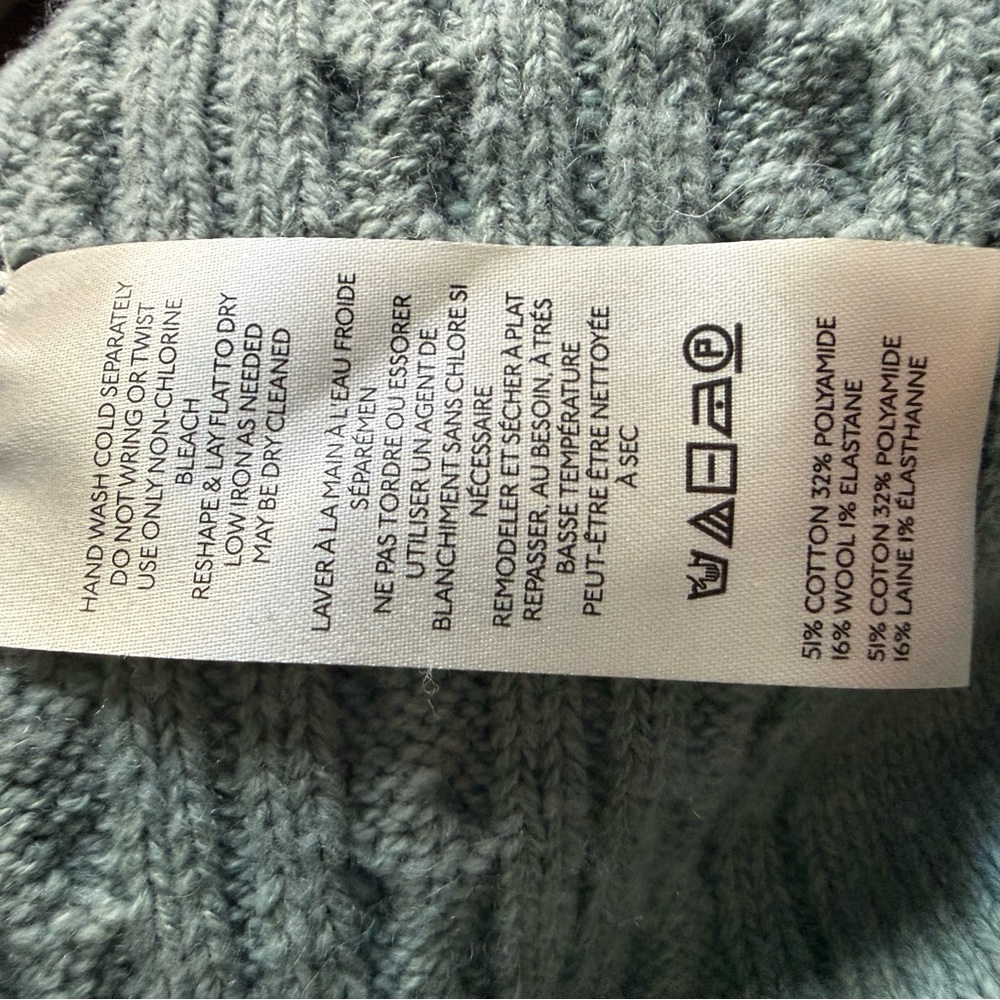 Free People we the free Tenessee Oversized Knit Cardigan in Seafoam green-NWT XS - Picture 10 of 10